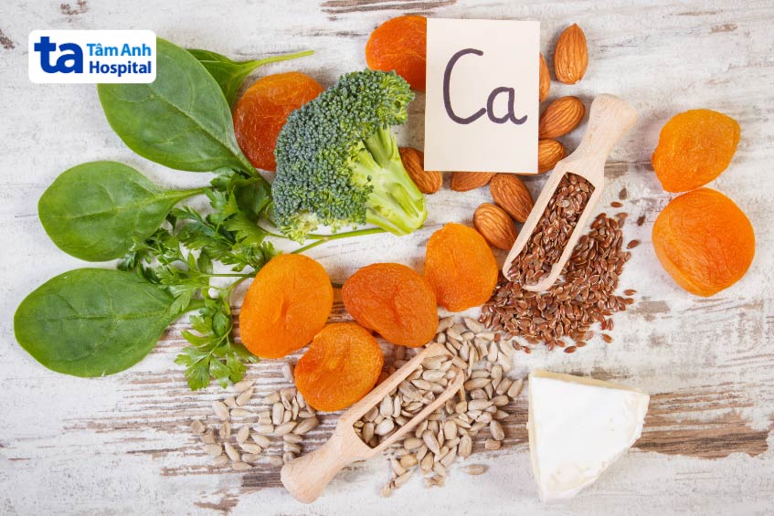 thực phẩm chứa nhiều canxi