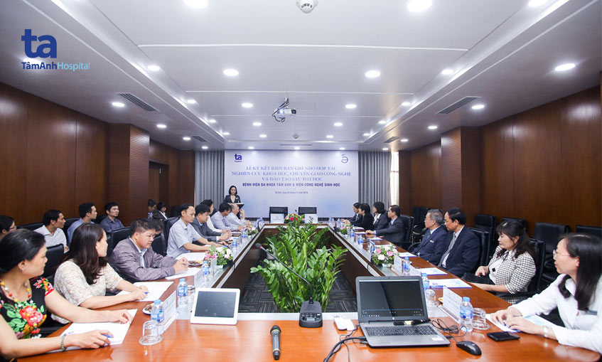 Lễ ký kết hợp tác nghiên cứu khoa học giữa viện công nghệ sinh học và bệnh viện đa khoa Tâm Anh