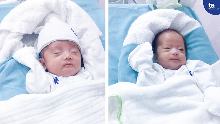 Chạy đua với tử thần, cứu cặp song thai 6 tuần sống không màng ối