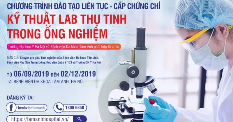 Đào tạo “Kiến thức thực hành kỹ thuật cơ bản Lab hỗ trợ sinh sản”