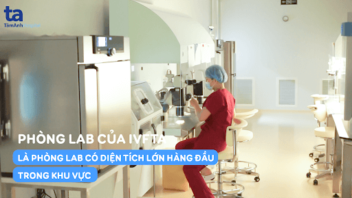 Phòng LAB của IVFTA là phòng LAB có diện tích lớn hàng đầu trong khu vực