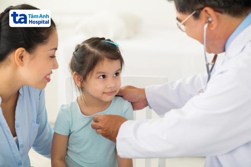 tùy thuộc vào mức độ bé bị hen phế quản mức độ nào