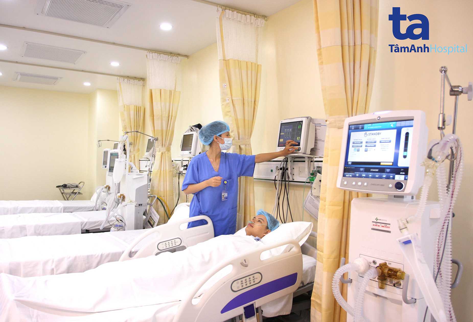 Khu vực phòng hậu phẫu hiện đại, đầy đủ tiện nghi giúp bệnh nhân hồi phục nhanh chóng 