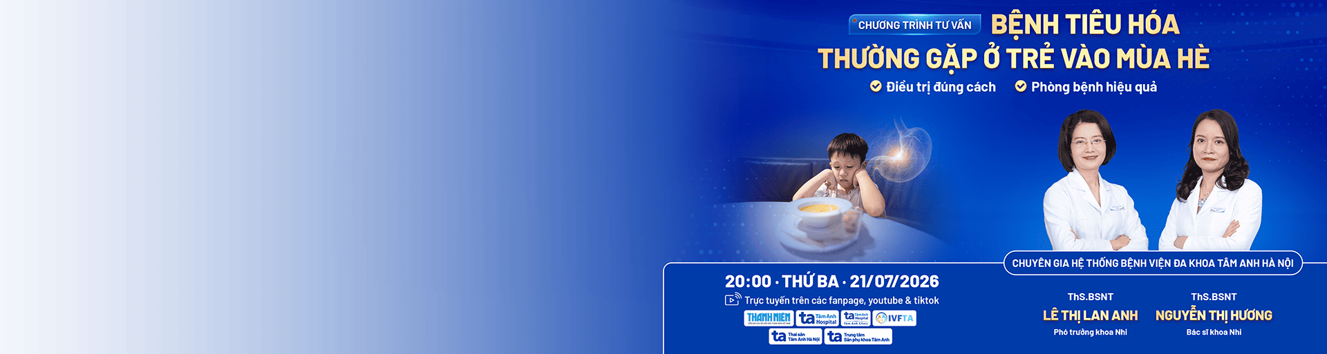 banner bệnh tiêu hóa thường gặp ở trẻ vào mùa hè