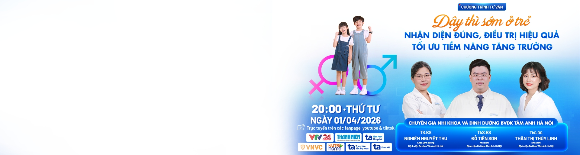 banner chương trình tư vấn dậy thì sớm ở trẻ desk