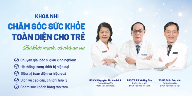 banner chuyên gia của khoa nhi bản mb