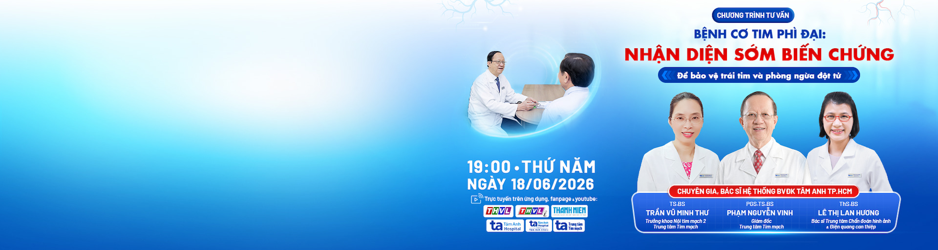banner bệnh cơ tim phì đại nhận diện sớm biến chứng