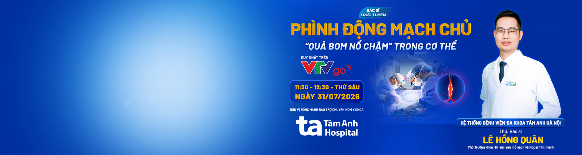 banner phình động mạch chủ