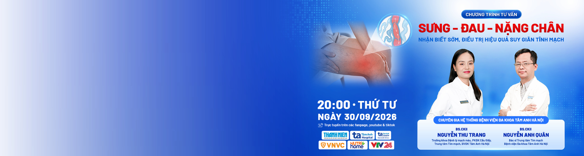 banner sưng - đau - nặng chân: nhận biết sớm, điều trị hiệu quả suy giãn tĩnh mạch