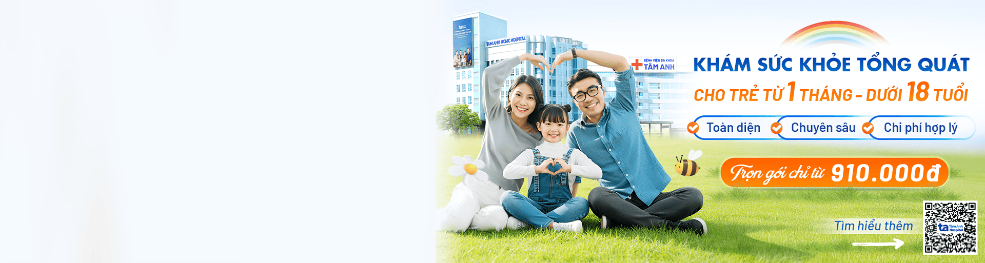 banner gói khám sức khỏe tổng quát cho trẻ từ 1 đến dưới 18 tuổi