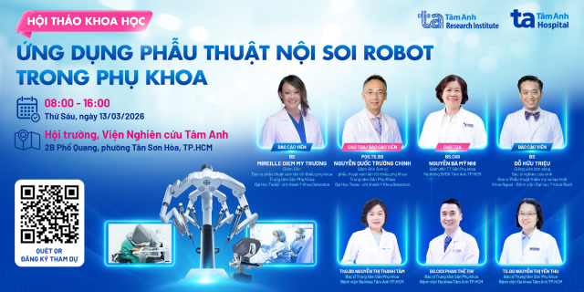 Banner Hội thảo khoa học “Ứng dụng phẫu thuật nội soi robot trong phụ khoa”