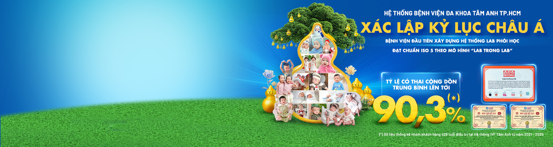 banner IVF Tâm Anh kỷ lục châu Á ck