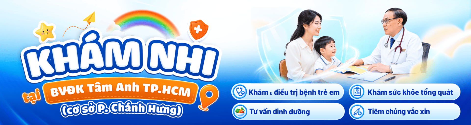 banner khám nhi tại bệnh viện đa khoa tâm anh