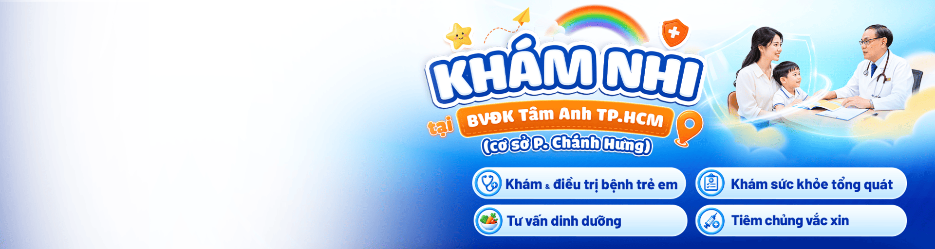 banner khám nhi tại bệnh viện đa khoa tâm anh