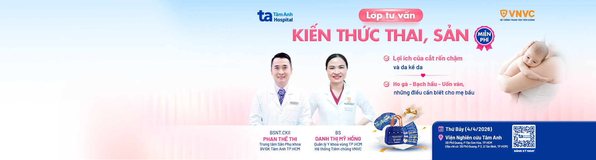 banner lớp học tiền sản