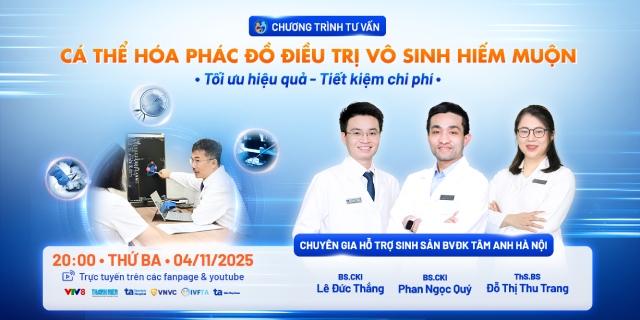 banner live cá thể hóa phác đồ điều trị vô sinh hiếm muộn mb