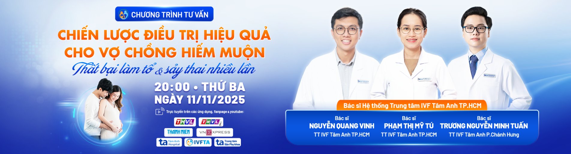 banner live chiến lược điều trị hiệu quả cho vợ chồng hiếm muộn desk