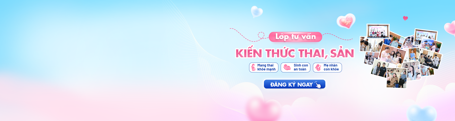 banner lớp học tiền sản