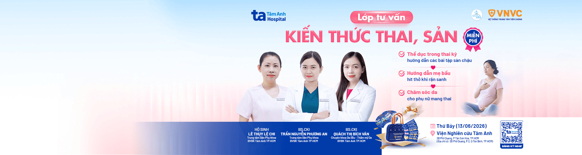 banner lớp tư vấn kiến thức thai sản 13.06.2026
