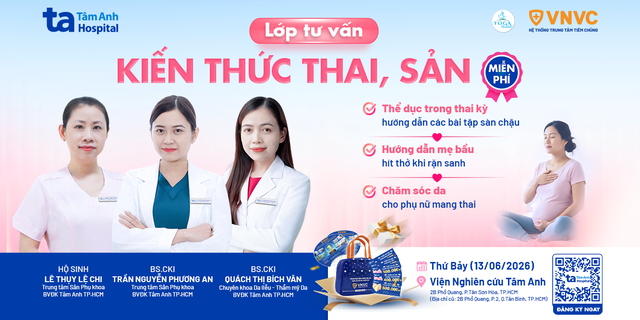 banner lớp tư vấn kiến thức thai sản 13.6.2026