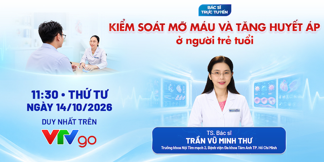banner kiểm soát mỡ máu và tăng huyết áp ở người trẻ tuổi