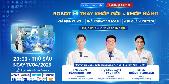 banner mb robot ai thay khớp gối khớp háng