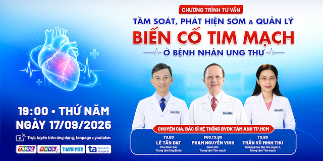 banner tầm soát, phát hiện sớm & quản lý biến cố tim mạch ở bệnh nhân ung thư