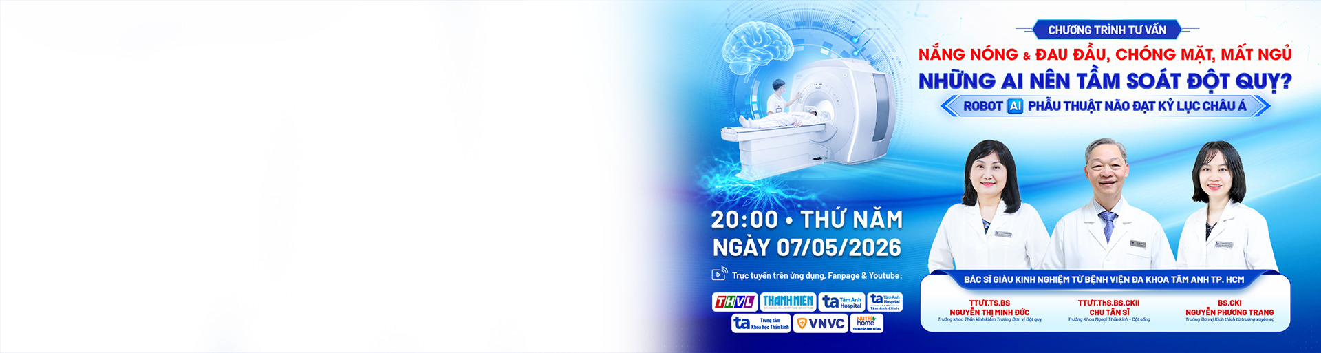 banner tầm soát đột quỵ mùa nắng nóng pc