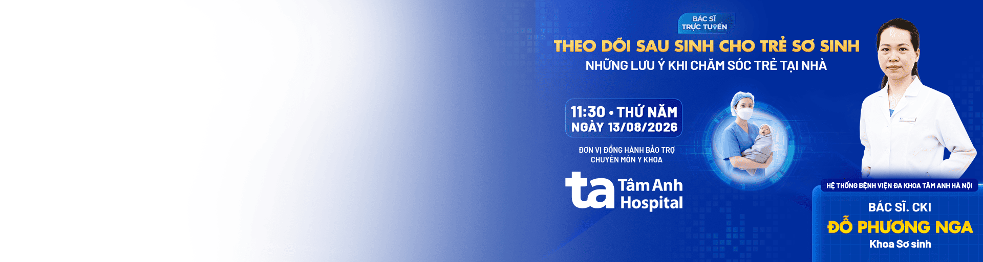 banner theo dõi sau sinh cho trẻ sơ sinh