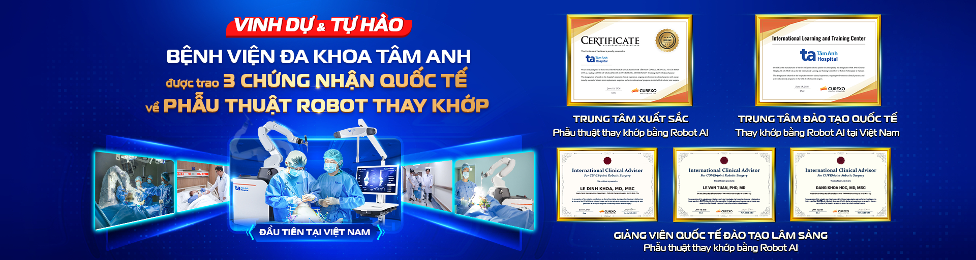 benh-vien-da-khoa-tam-anh-duoc-trao-3-chung-nhan-quoc-te-phau-thuat-robot-thay-khop-home.