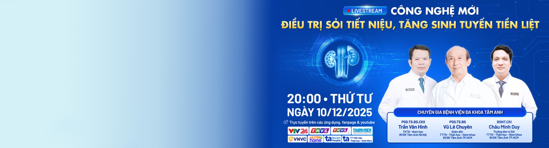 điều trị sỏi tiết niệu banner live