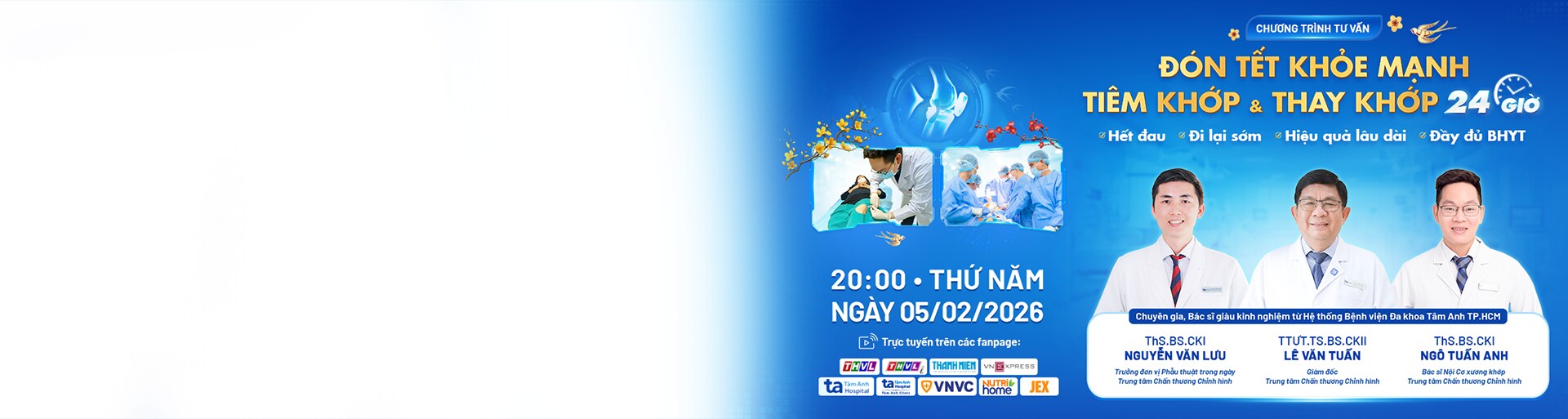 đón tết khỏe mạnh tiêm khớp, thay khớp