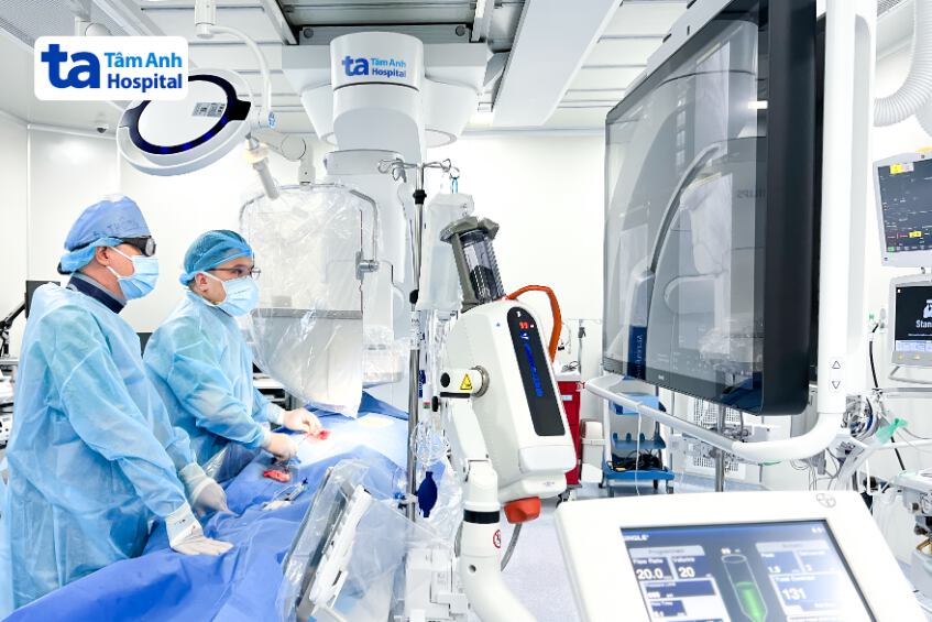 Một ca thông tim can thiệp điều trị cho bệnh nhân tại Trung tâm Tim mạch, Bệnh viện Đa khoa Tâm Anh TP.HCM