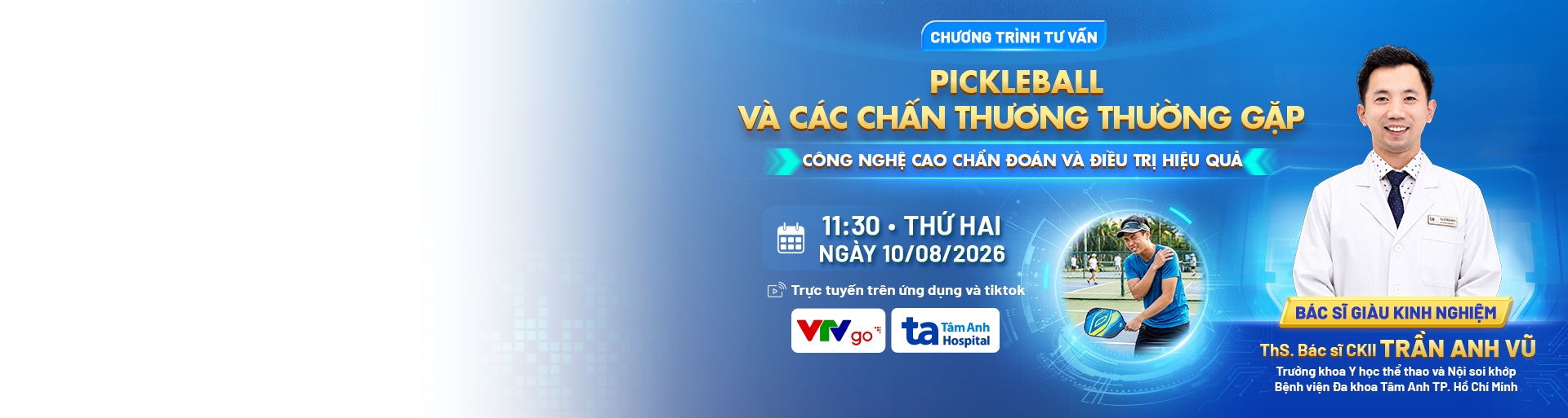 Pickleball và các chấn thương thường gặp