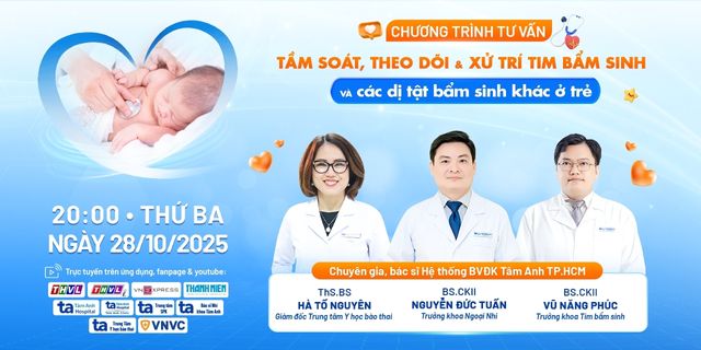 tầm soát, xủ trí tim bẩm sinh và dị tật khác ở trẻ