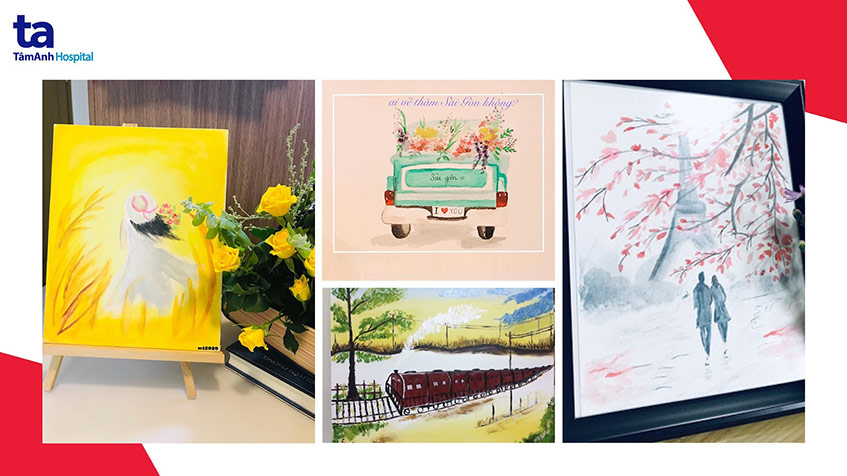 bức tranh tặng bác sĩ