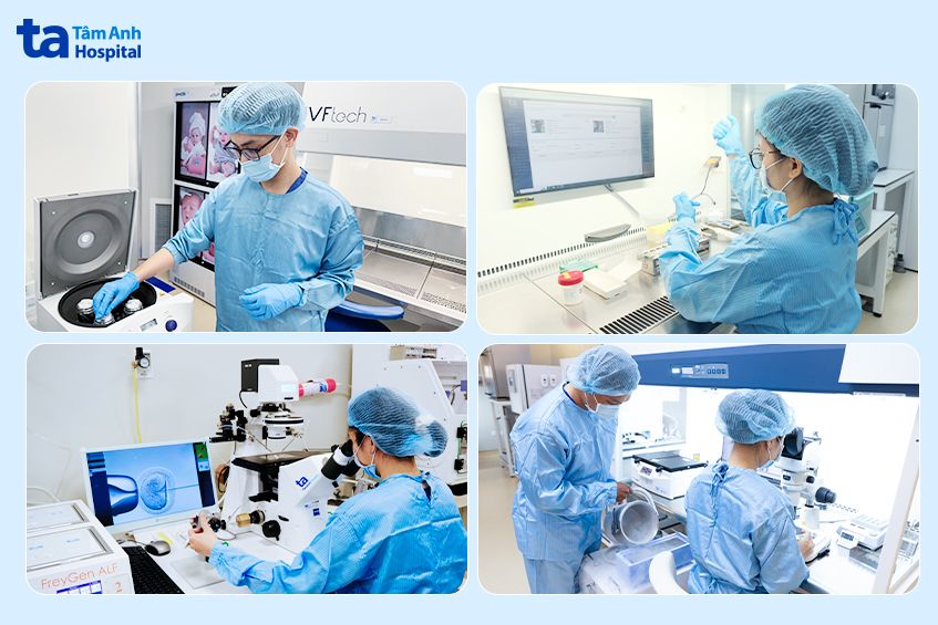 IVF Tâm Anh ứng dụng nhiều công nghệ hiện đại với ưu điểm vượt trội, mang lại hiệu quả cao trong quy trình đòi hỏi sự tỉ mỉ, chính xác tuyệt đối như ICSI hay sinh thiết phôi
