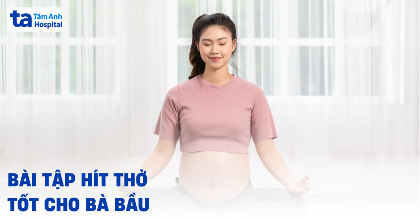 bài tập thở cho bà bầu
