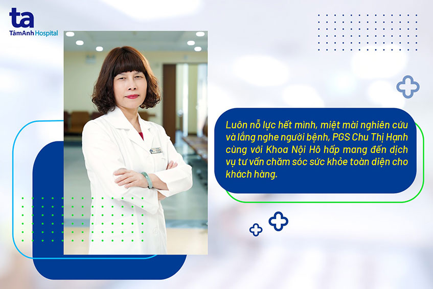 Bác sĩ Chu Thị Hạnh chia sẻ