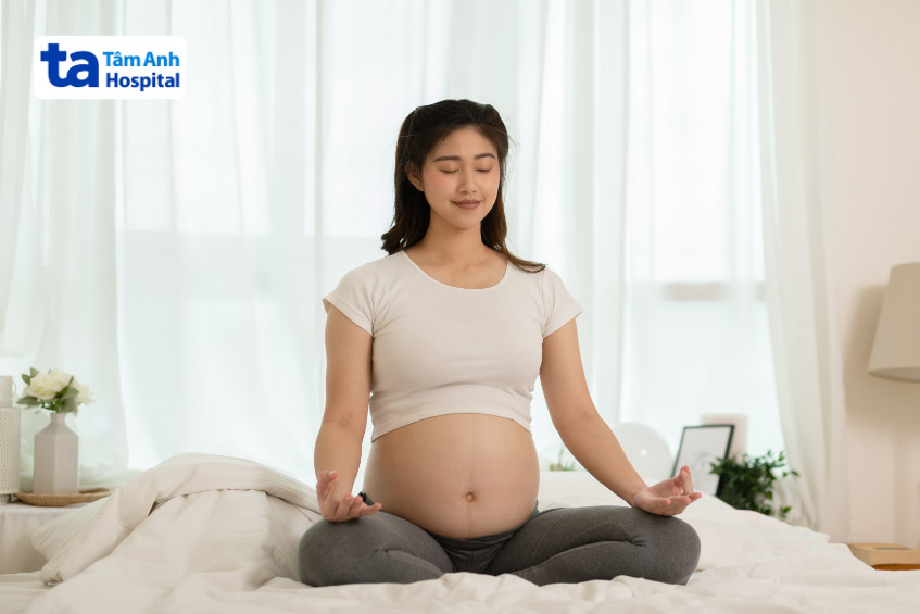 mẹ bầu nên thực hiện bài tập thở