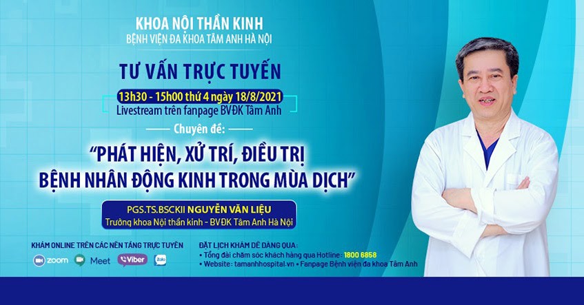tư vấn trực tuyến bệnh động kinh trong mùa dịch
