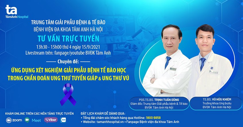 Ứng dụng xét nghiệm giải phẫu bệnh tế bào học chẩn đoán ung thư