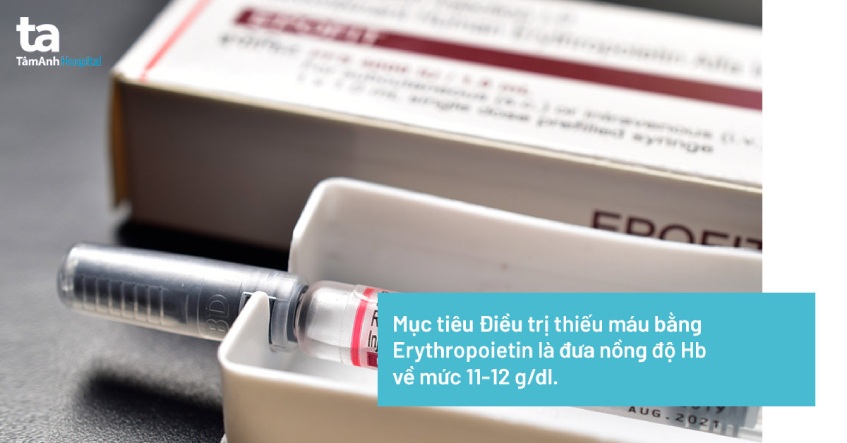 Điều trị thiếu máu ở bệnh suy thận mạn bằng Erythropoietin