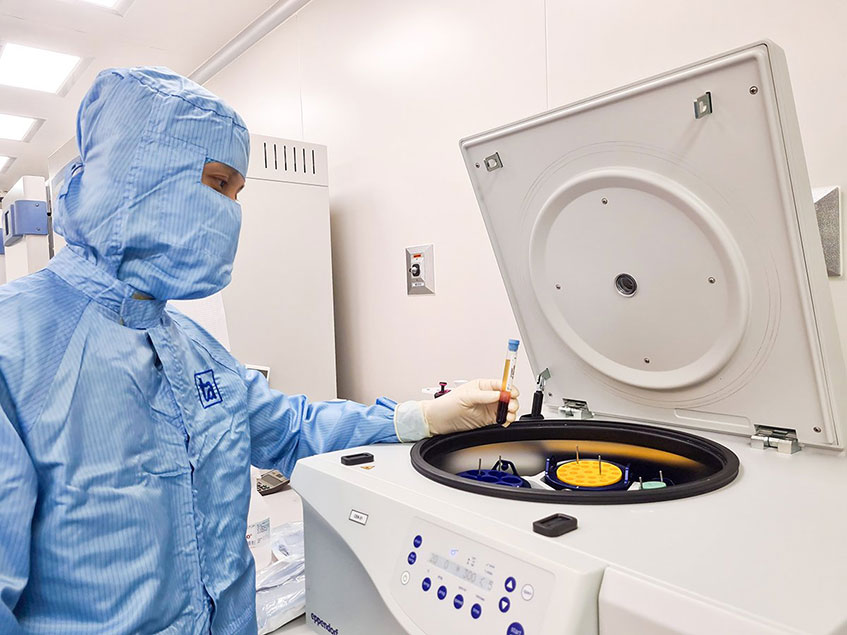 Huyết tương giàu tiểu cầu tự thân được xử lý ngay tại Trung tâm Tế bào gốc BVĐK Tâm Anh