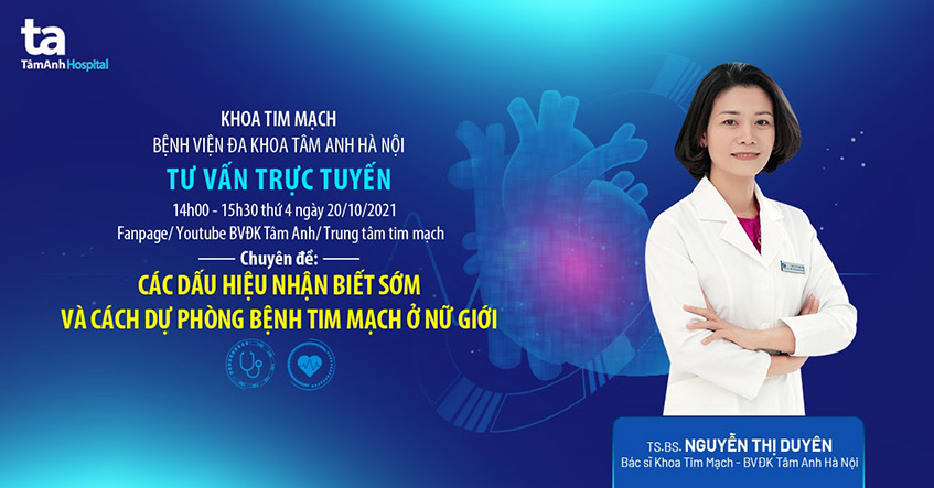 Các dấu hiệu nhận biết sớm và cách dự phòng bệnh tim mạch ở nữ giới