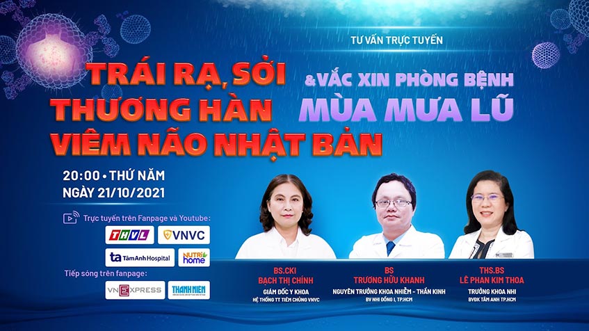 Trái rạ, sởi, thương hàn, viêm não Nhật Bản & phòng bệnh vào mùa mưa
