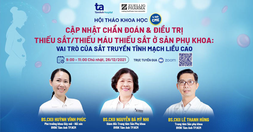 Tiếp cận mới về điều trị thiếu sắt và thiếu máu ở sản phụ khoa