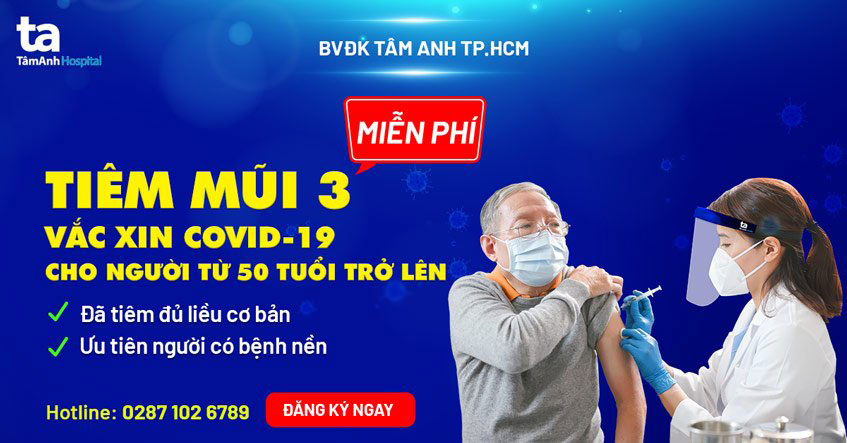 Tiêm mũi 3 vắc xin COVID-19 cho người từ 50 tuổi ưu tiên có bệnh nền