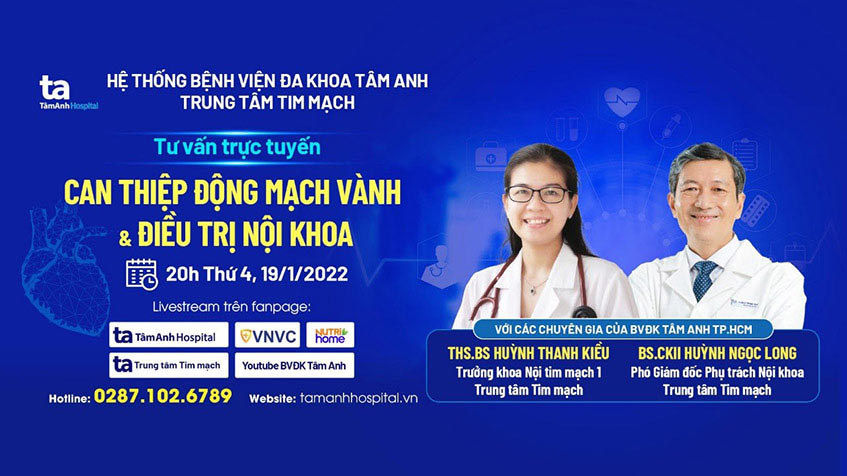 Can thiệp động mạch vành & điều trị nội khoa