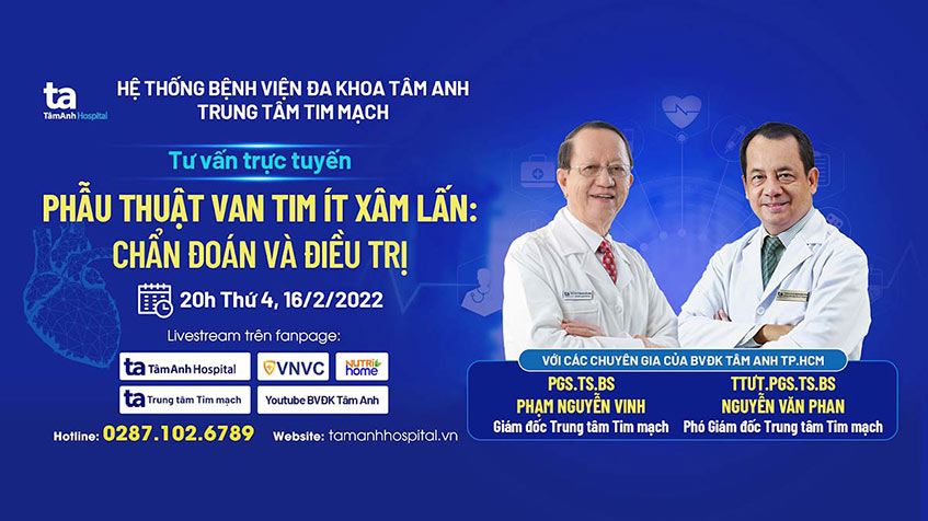 Tư vấn Online “Phẫu thuật van tim ít xâm lấn: Chẩn đoán và điều trị”